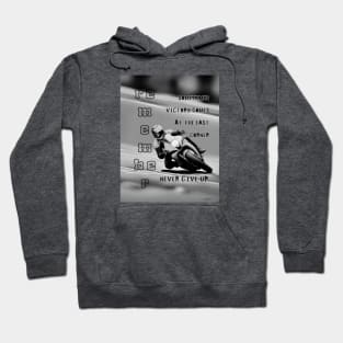 Victory at the Last Corner, Never Give Up Mono Hoodie